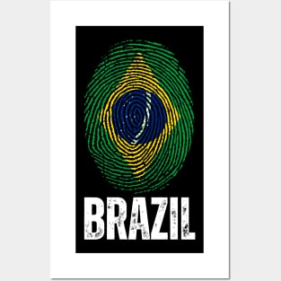 Brazil Brazilian Flag Brasil Bandera Bandeira Posters and Art